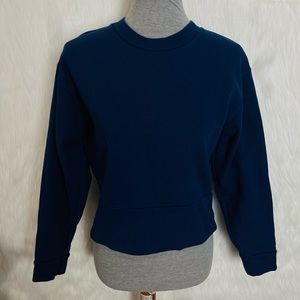 Everlane Navy Blue Crewneck Sweatshirt Fleece